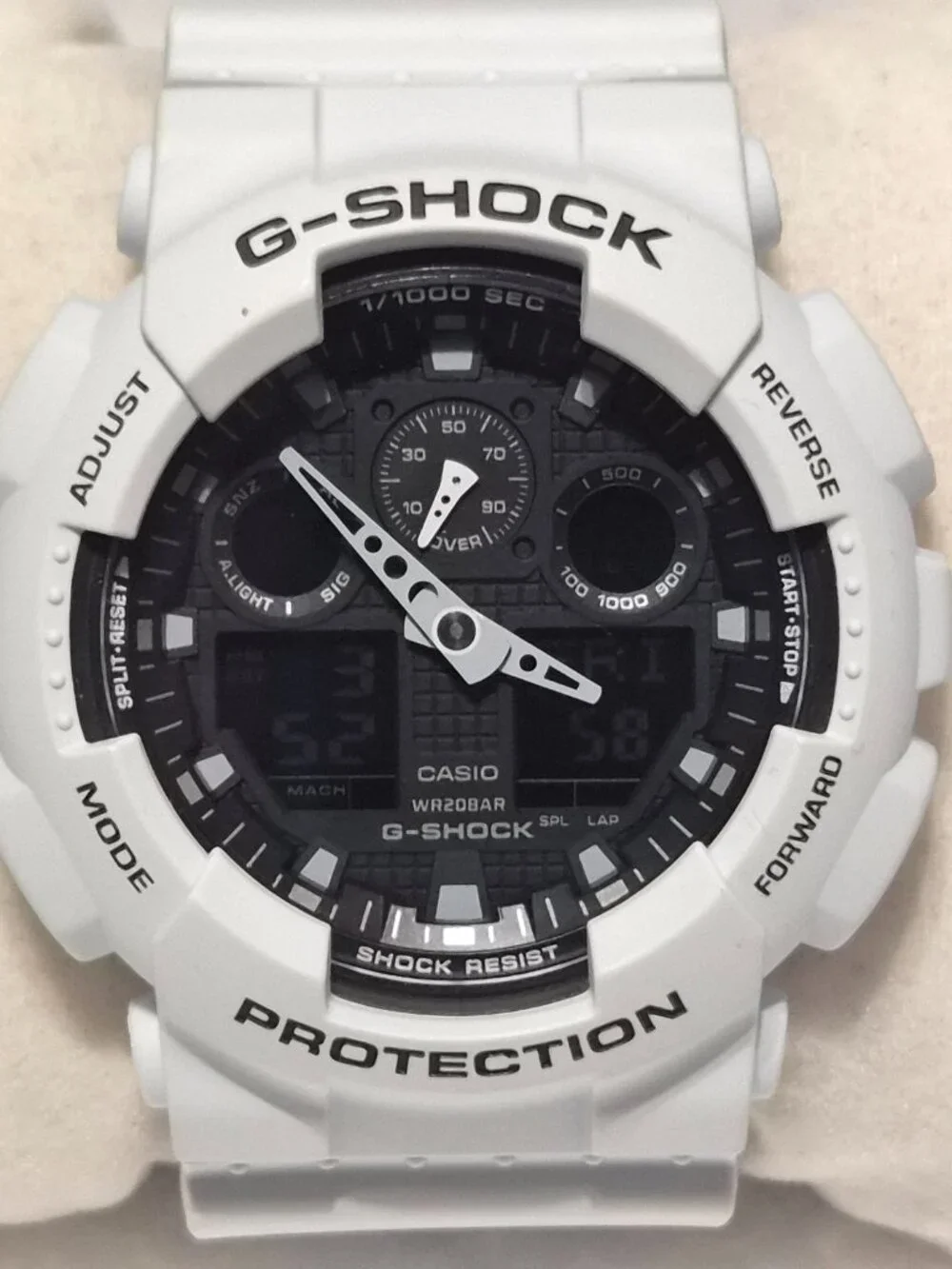 Casio G Shock Dove Gray Digital and analog NWOT condition